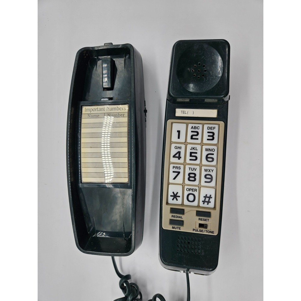 Lenox Sound PH-300 Vintage Corded Landline Telephone Dark Green Wall Tabletop‎